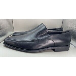 Bruno Magli Raging Slip On Loafers Mens 11 M Black Leather 102049 Italy EUC $395